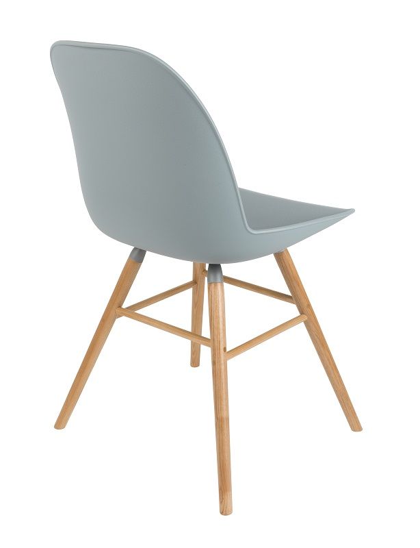 Zuiver Albert Kuip Dining chair, light gray plastic