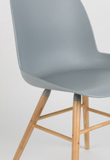 Zuiver Albert Kuip Dining chair, light gray plastic