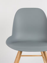 Zuiver Albert Kuip Dining chair, light gray plastic