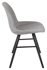 Zuiver Albert Kuip Dining chair, light gray fabric