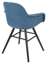 Zuiver Albert Kuip Dining chair with armrests - Blue