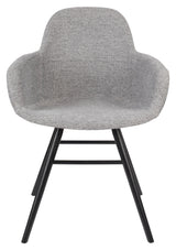 Zuiver Albert Kuip Dining chair with armrests - Light Gray