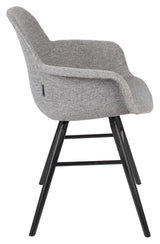 Zuiver Albert Kuip Dining chair with armrests - Light Gray