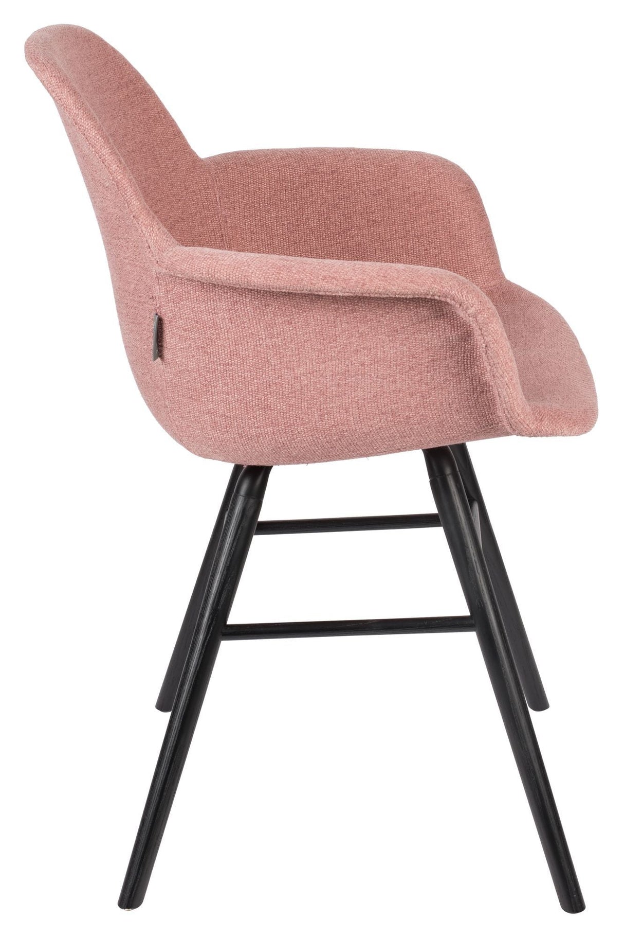 Zuiver Albert Kuip Dining chair with armrests - Pink