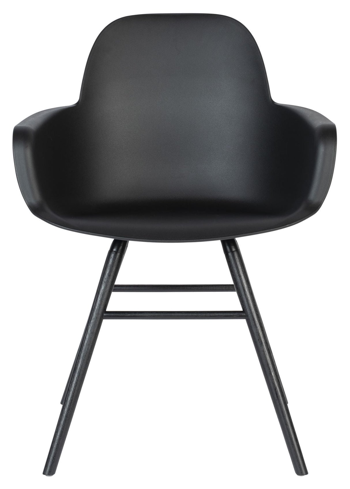 Zuiver Albert Kuip Dining chair with armrests - Black