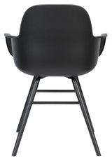 Zuiver Albert Kuip Dining chair with armrests - Black