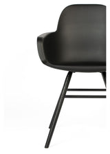 Zuiver Albert Kuip Dining chair with armrests - Black