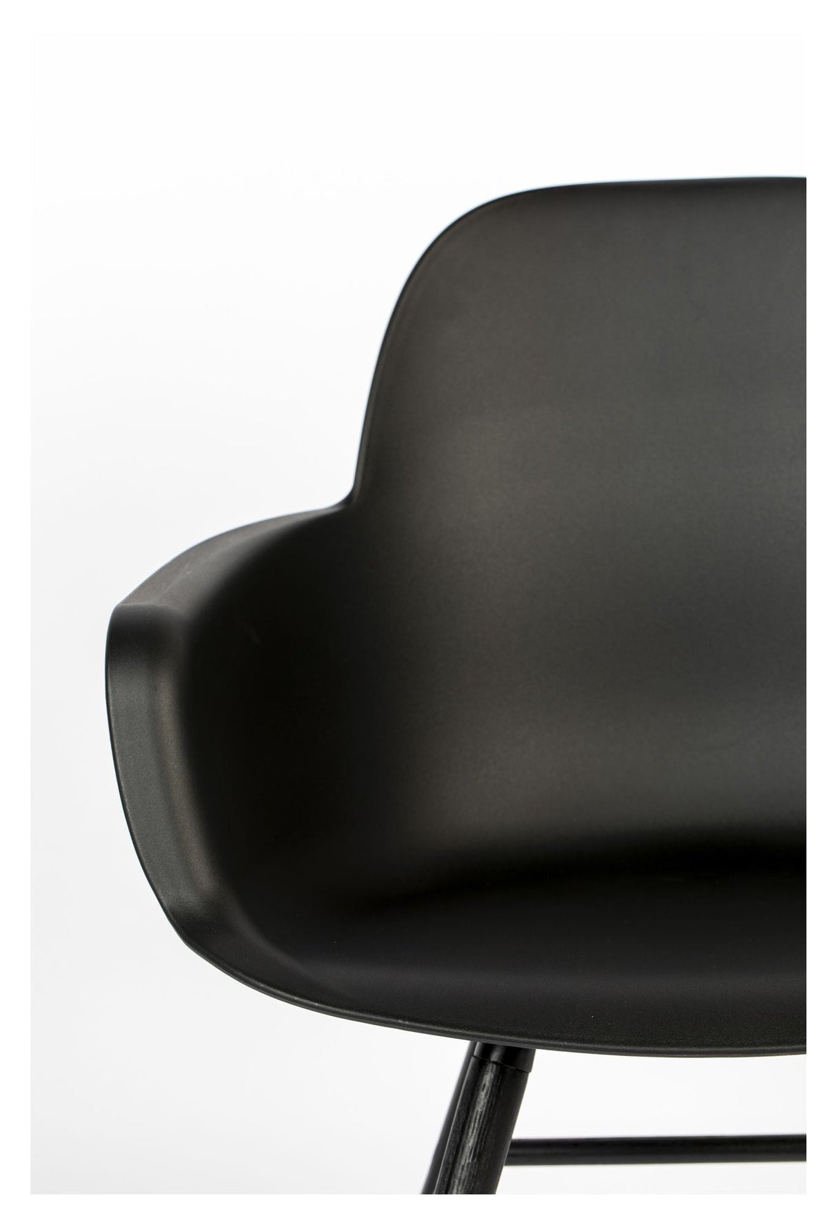 Zuiver Albert Kuip Dining chair with armrests - Black