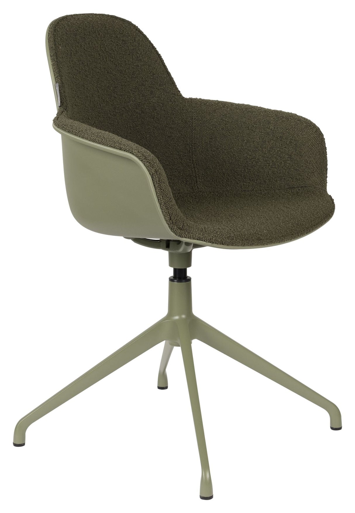 Albert Kuip Dining chair with armrests/swivel foot, Green