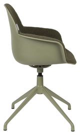 Albert Kuip Dining chair with armrests/swivel foot, Green