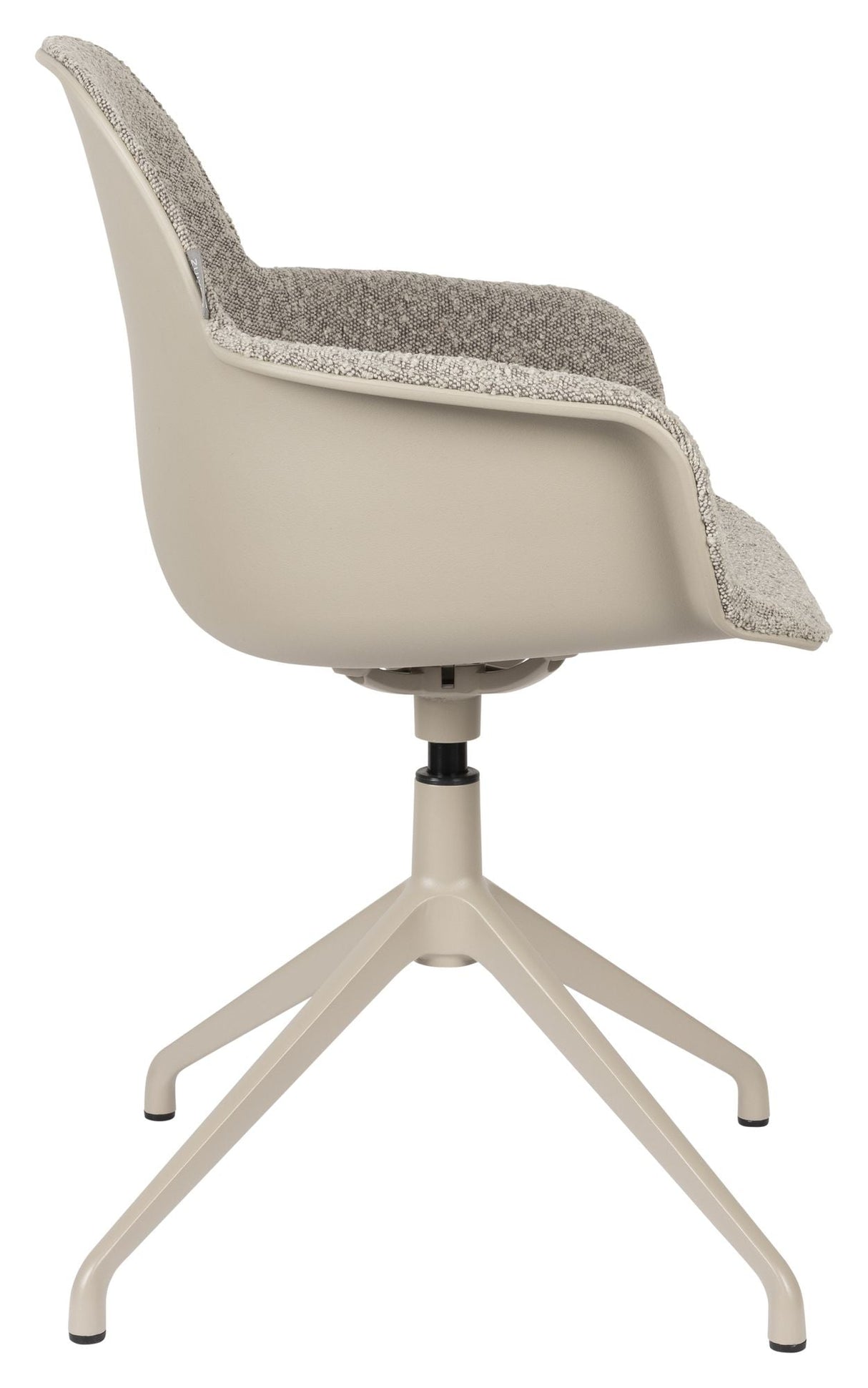 Albert Kuip Dining chair with armrests/swivel foot, Taupe