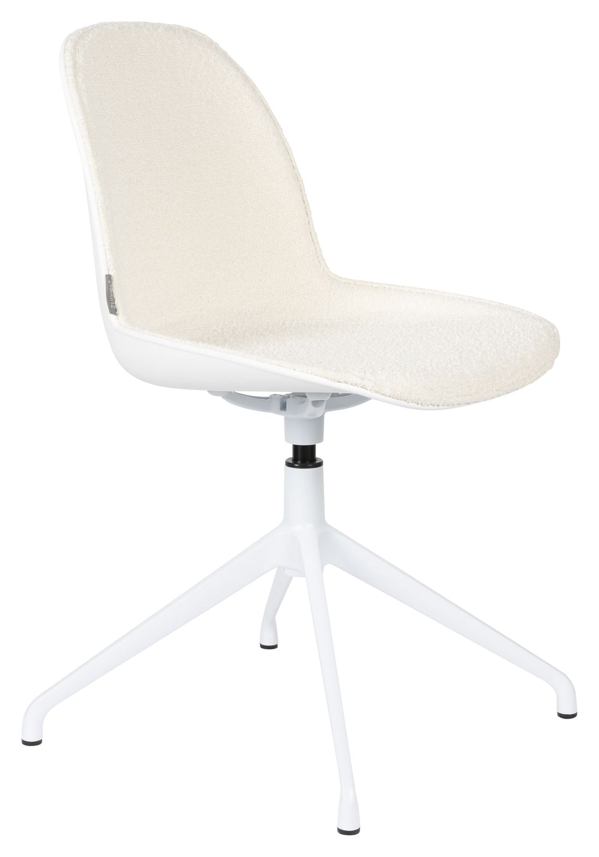 Albert Kuip Dining chair with turntable, White