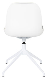 Albert Kuip Dining chair with turntable, White