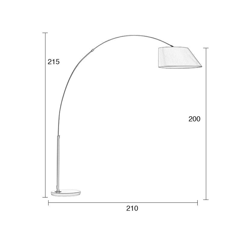 Zuiver Arc Floor Lamp - White