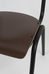 Zuiver Back to school Dining chair - Mat brown