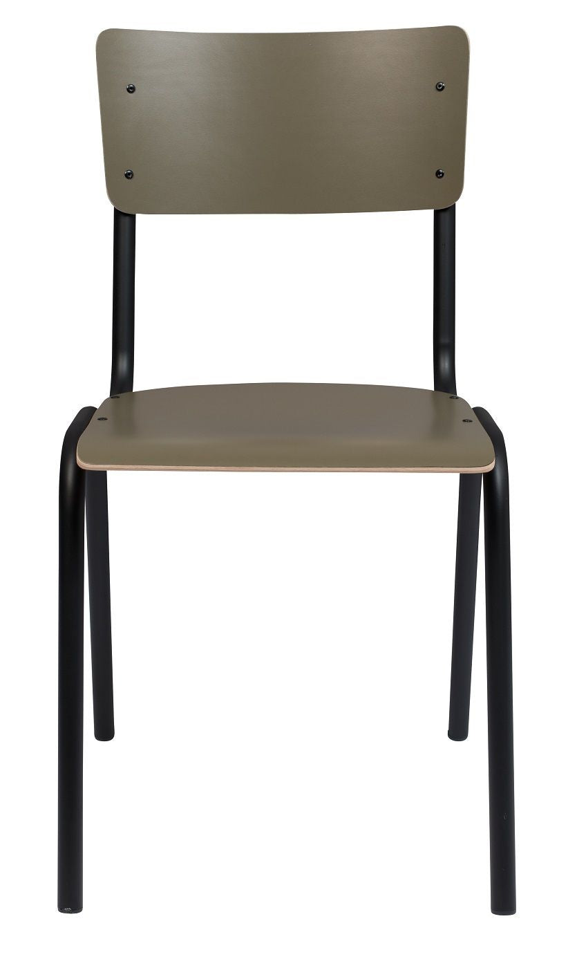 Zuiver Back to school Dining chair - Mat oliven