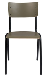 Zuiver Back to school Dining chair - Mat oliven