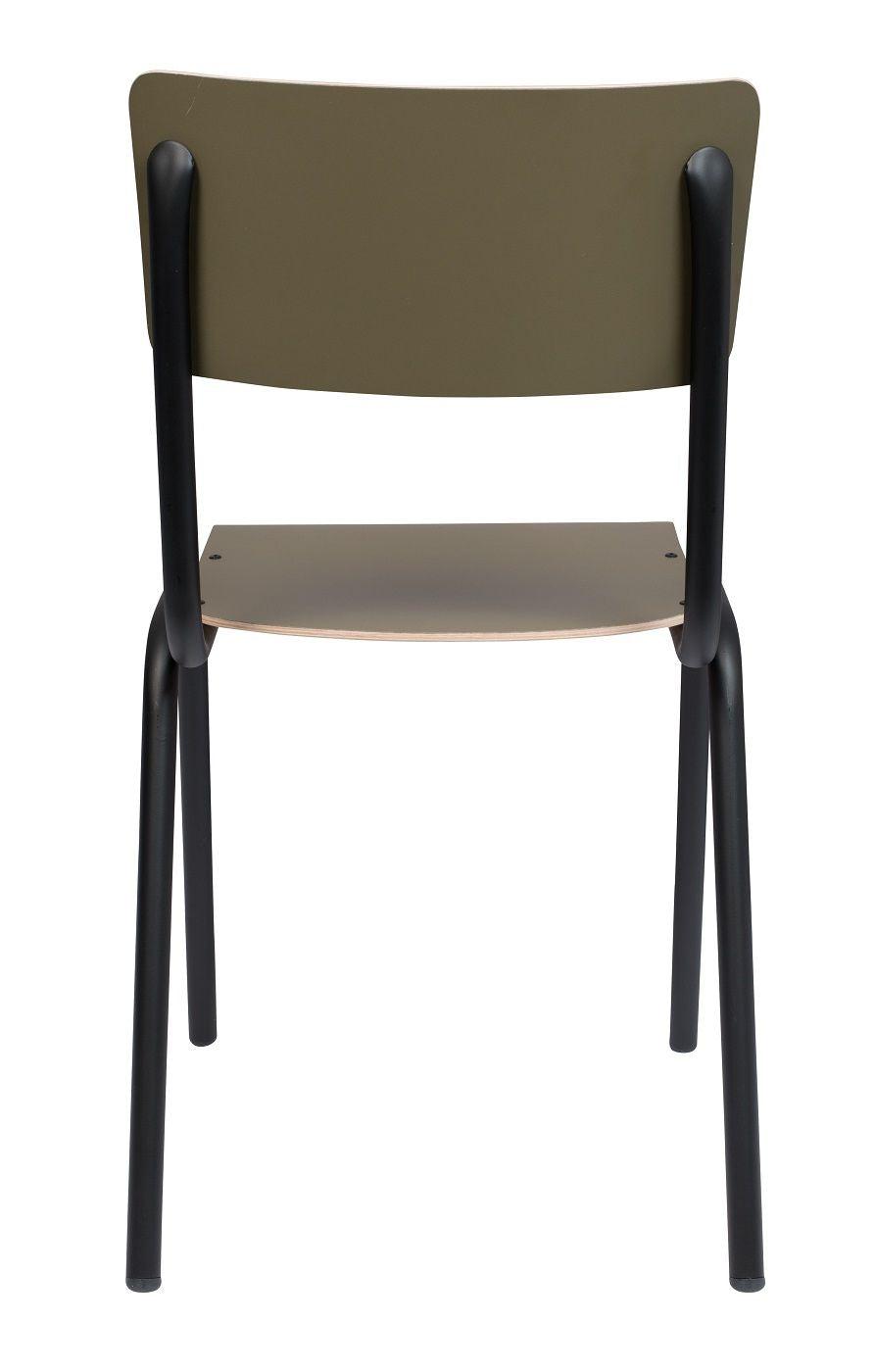 Zuiver Back to school Dining chair - Mat oliven