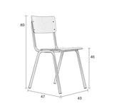 Zuiver Back to School Stack Chair - Gray