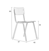 Zuiver Back to School Stacking Chair - White