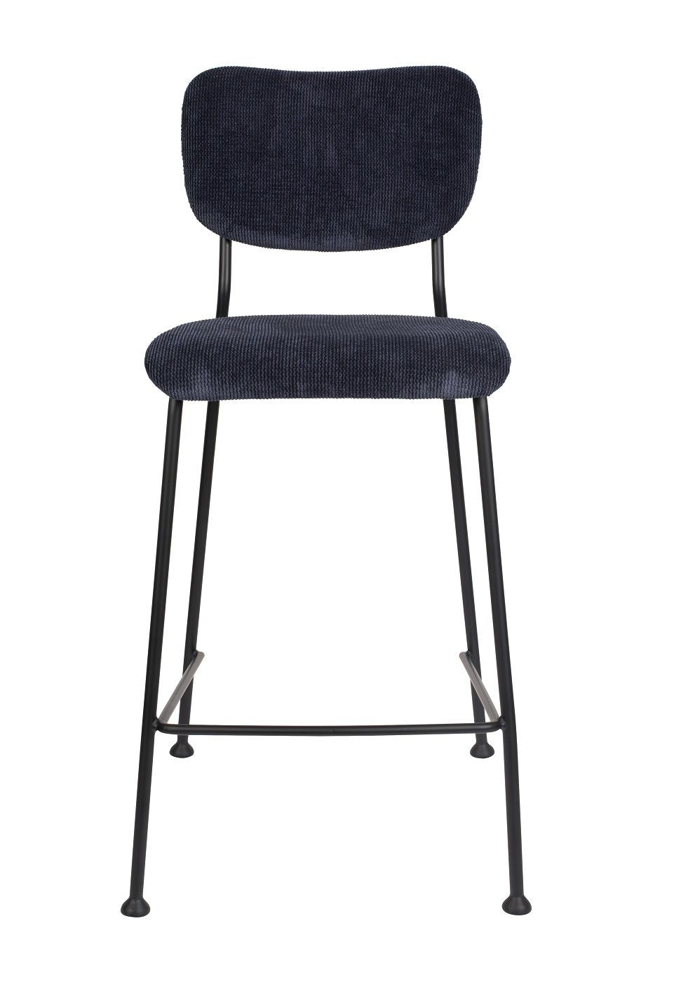 Zuiver Benson bar stool - Dark blue, SH: 64.5cm