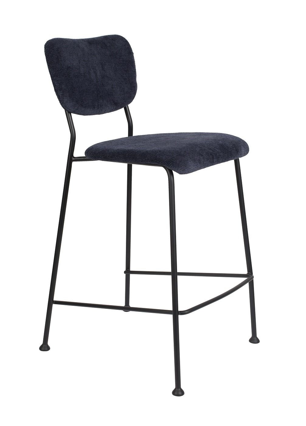 Zuiver Benson bar stool - Dark blue, SH: 64.5cm