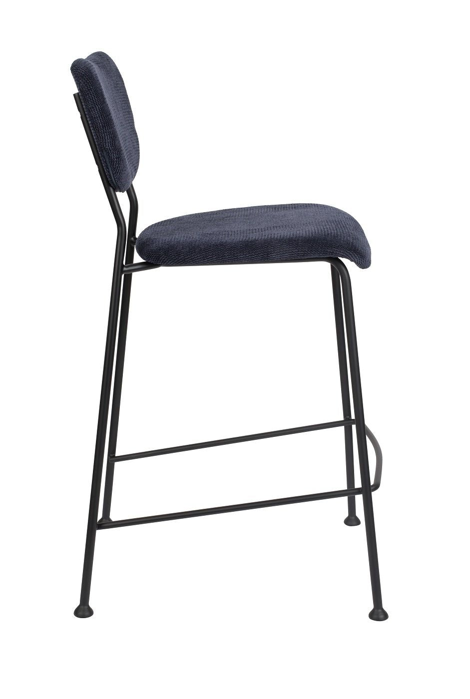 Zuiver Benson bar stool - Dark blue, SH: 64.5cm