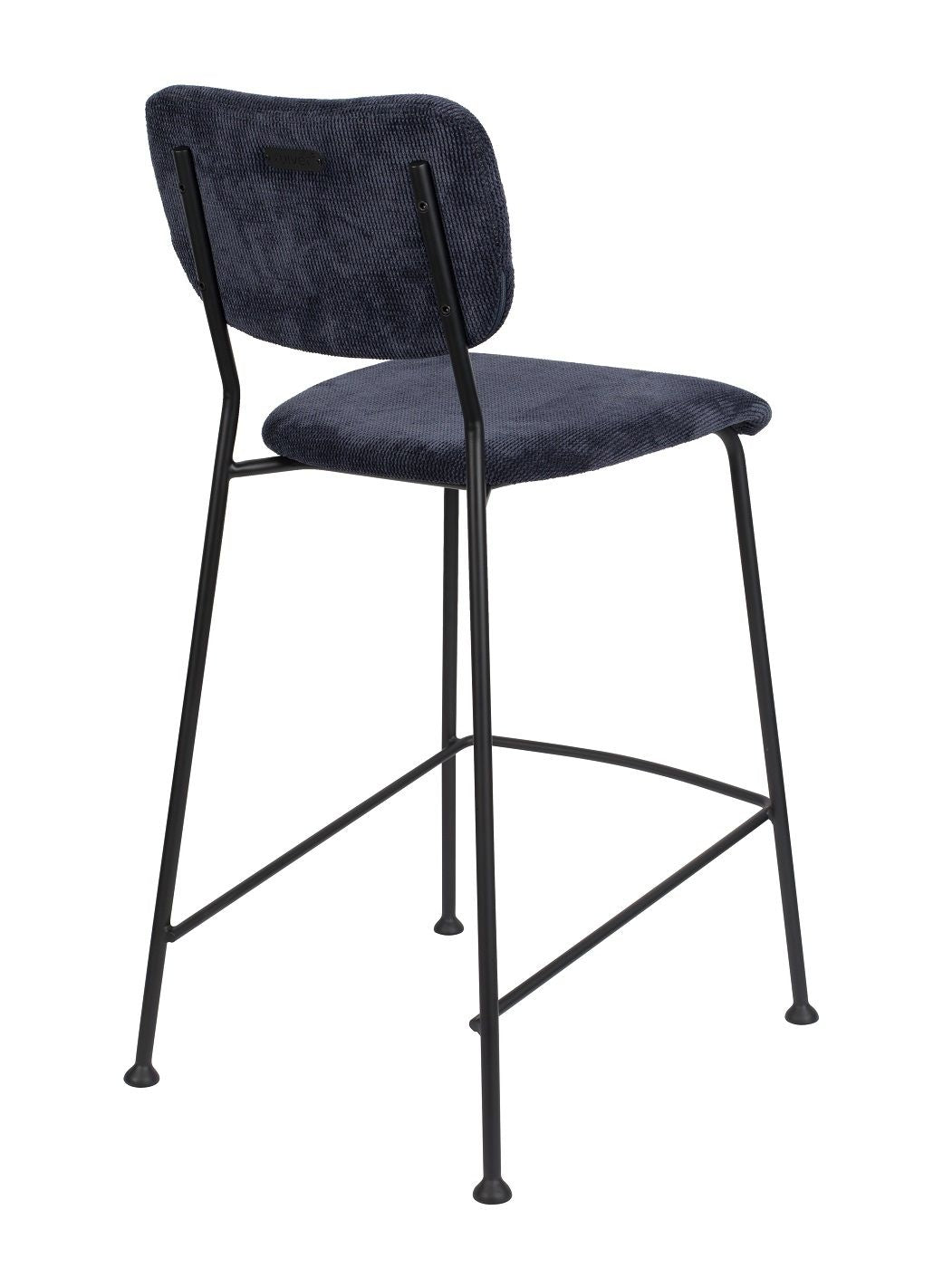 Zuiver Benson bar stool - Dark blue, SH: 64.5cm