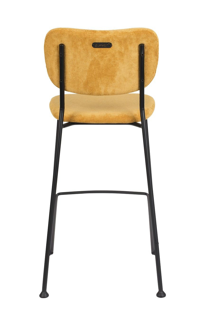 Zuiver Benson bar stool - Okker, SH: 64.5cm