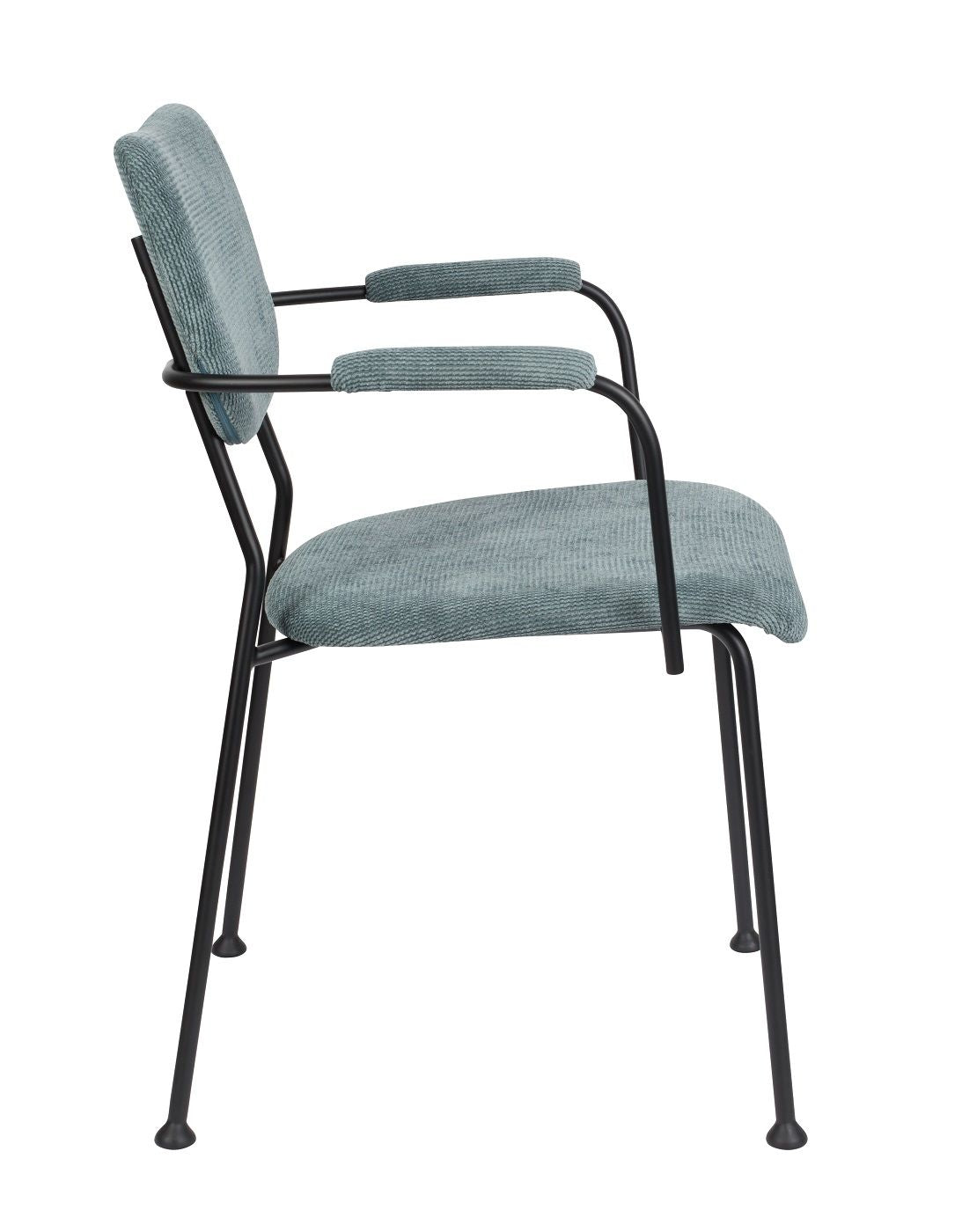 Zuiver Benson Dining chair with armrests - Gray blue