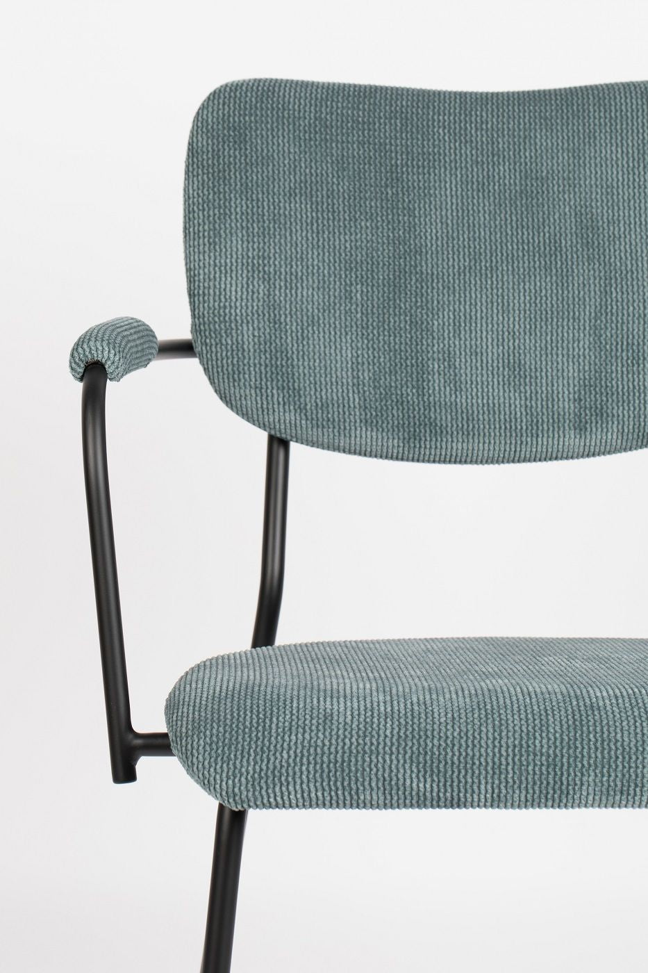 Zuiver Benson Dining chair with armrests - Gray blue