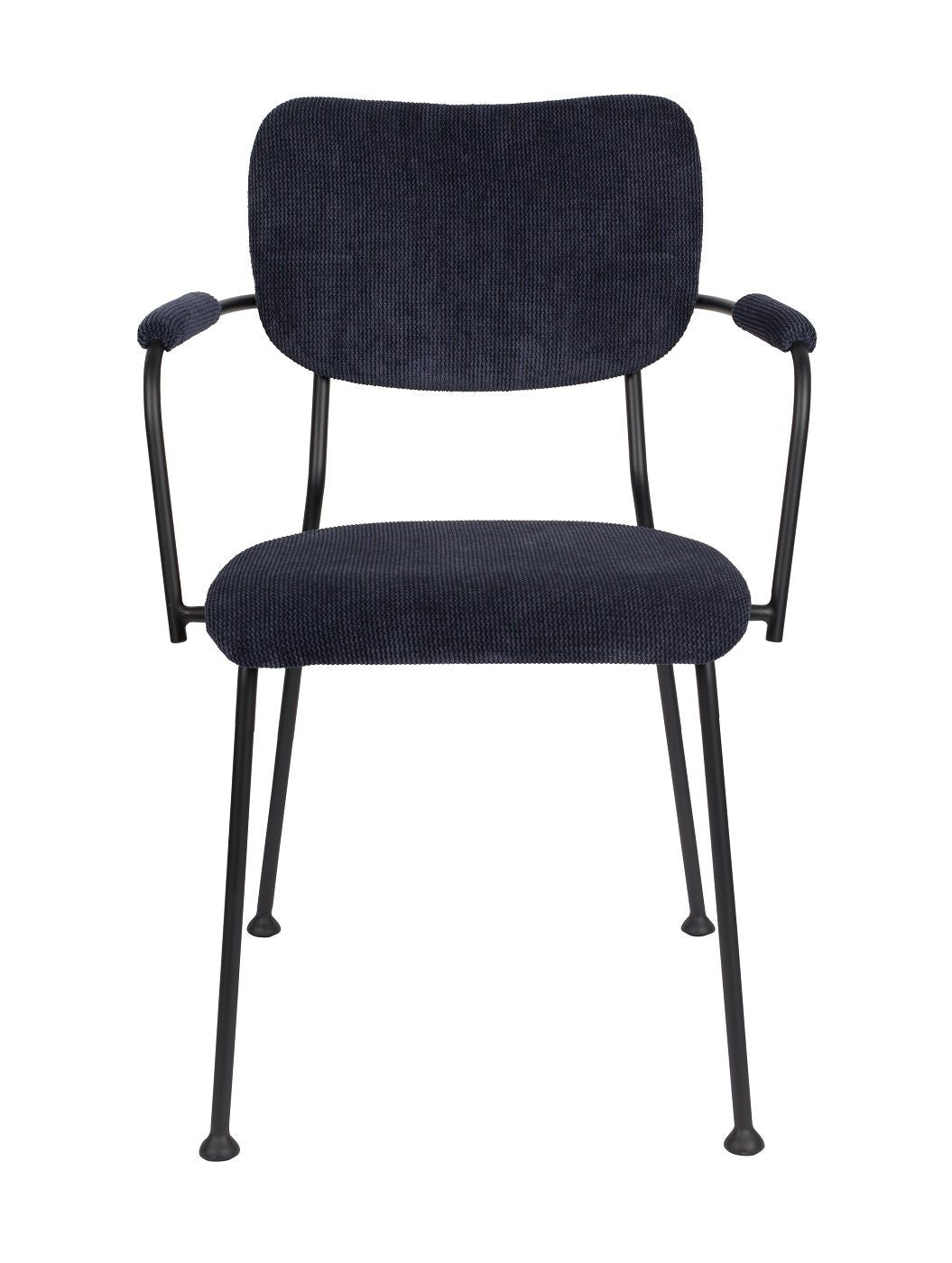 Zuiver Benson Dining chair with armrests - Dark blue