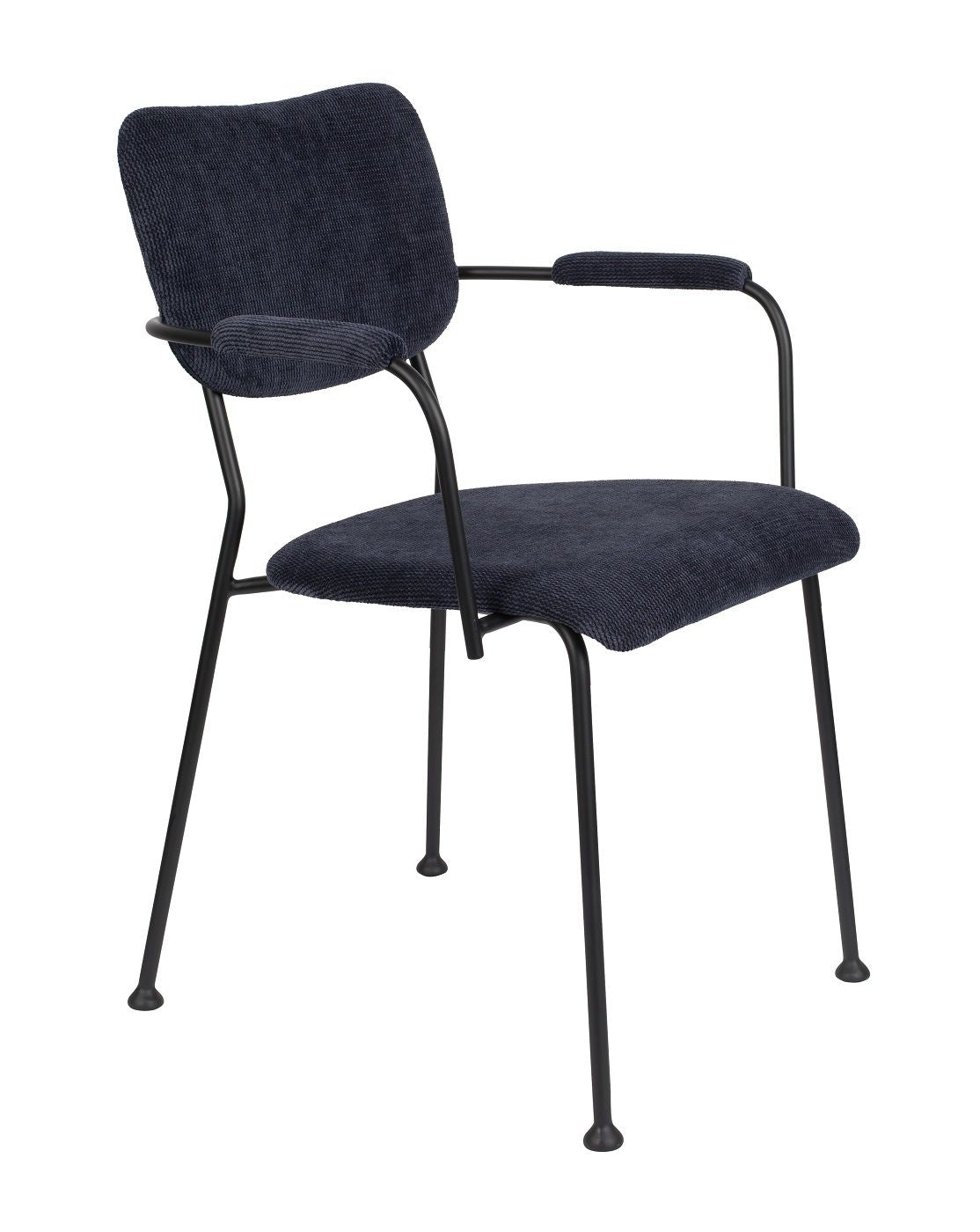 Zuiver Benson Dining chair with armrests - Dark blue