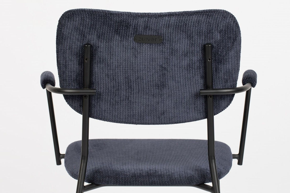 Zuiver Benson Dining chair with armrests - Dark blue