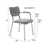 Zuiver Benson Dining chair with armrests - Okker