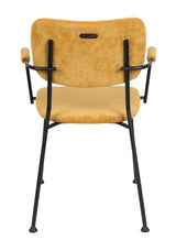 Zuiver Benson Dining chair with armrests - Okker