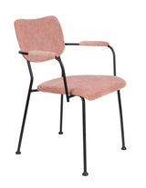 Zuiver Benson Dining chair with armrests - Pink