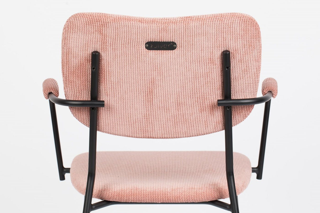 Zuiver Benson Dining chair with armrests - Pink