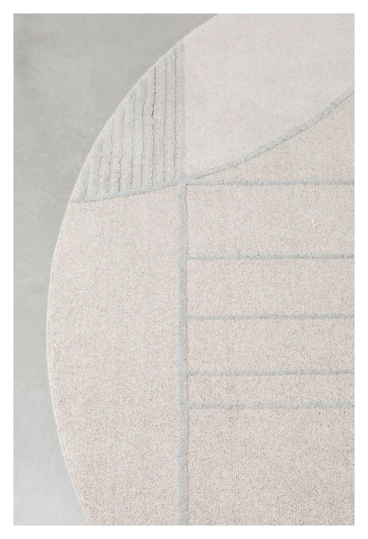 Zuiver Bliss Rug - Gray/Blue, Ø240