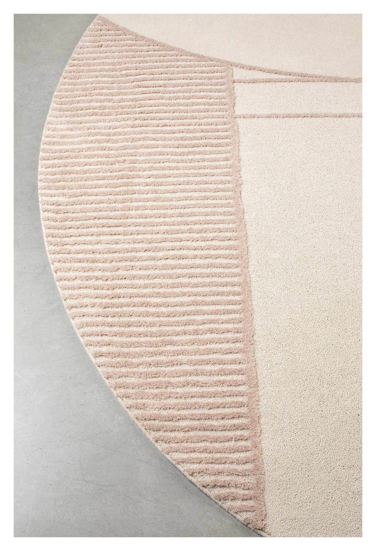 Zuiver Bliss Blanket - Nature/Pink, Ø240