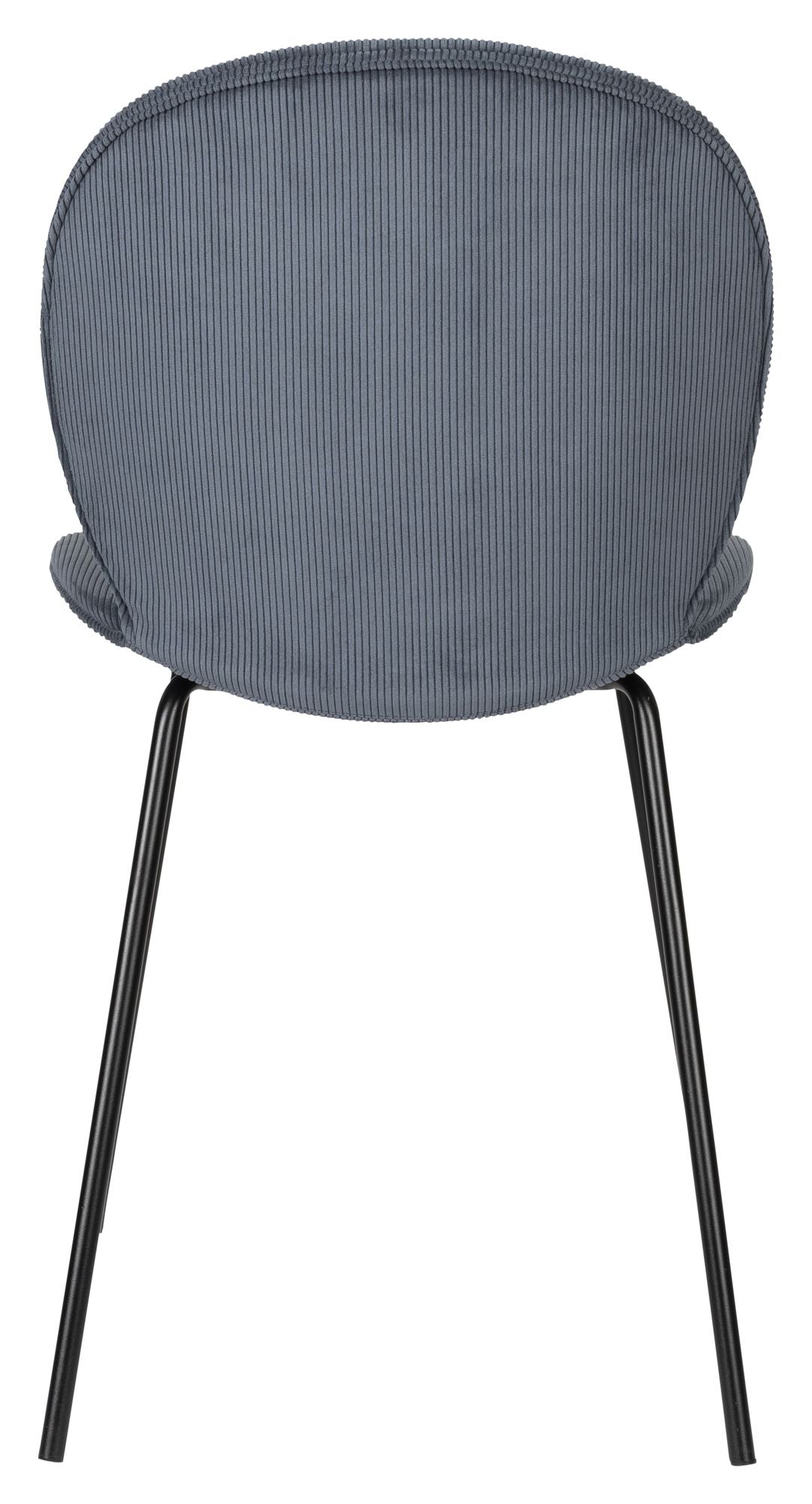 Bonnet Dining chair - Gray/ Blue velvet