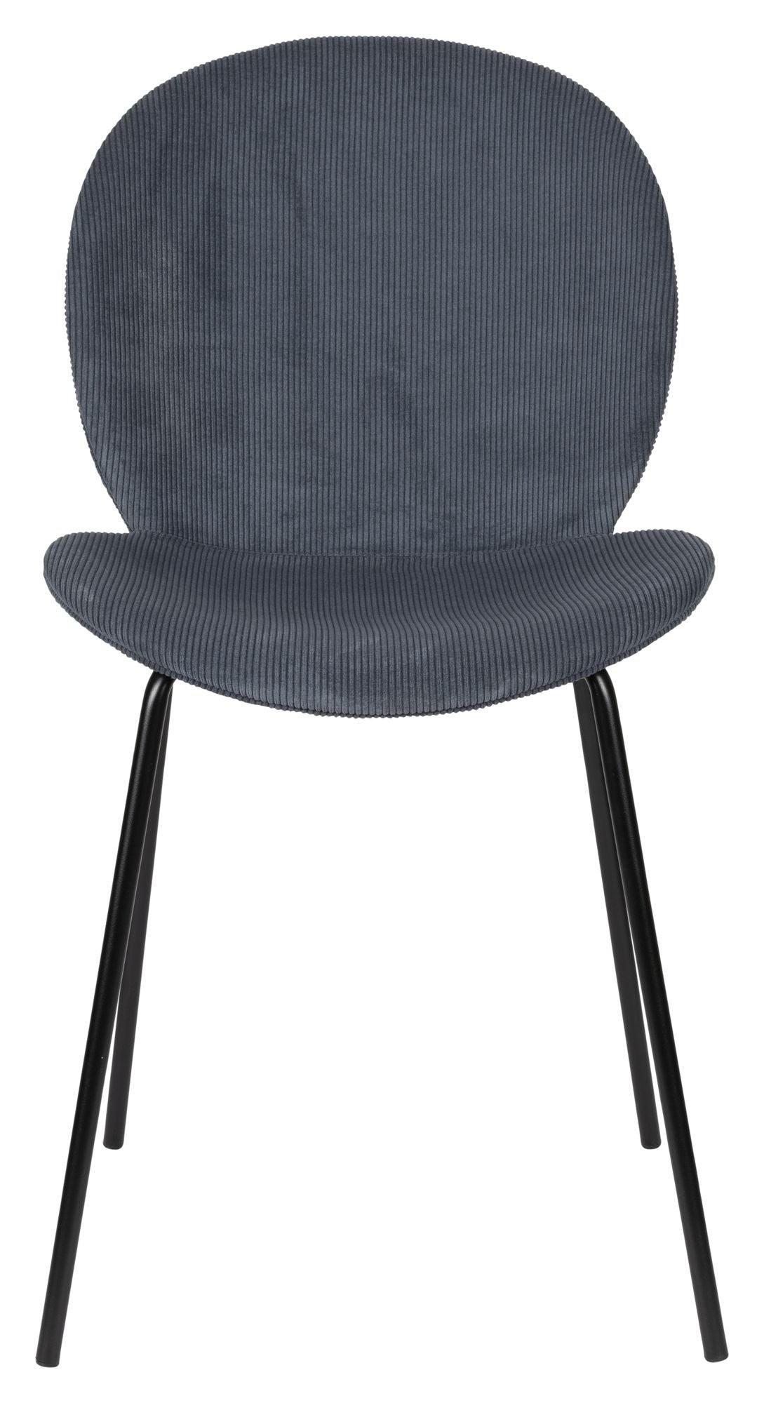 Bonnet Dining chair - Gray/ Blue velvet