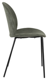 Bonnet Dining chair - Green velvet