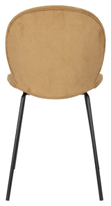 Bonnet Dining chair - Ochre velvet