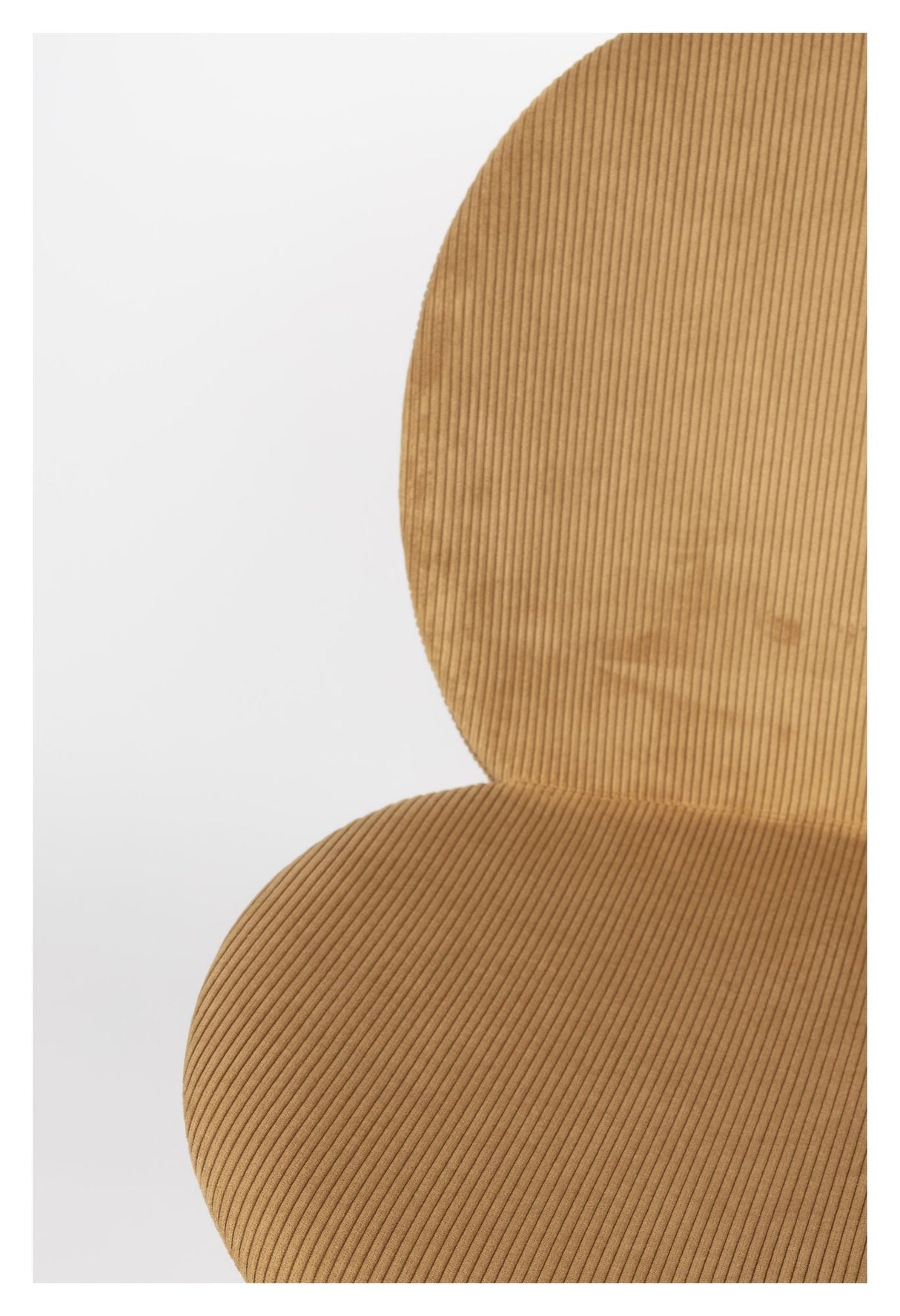 Bonnet Dining chair - Ochre velvet