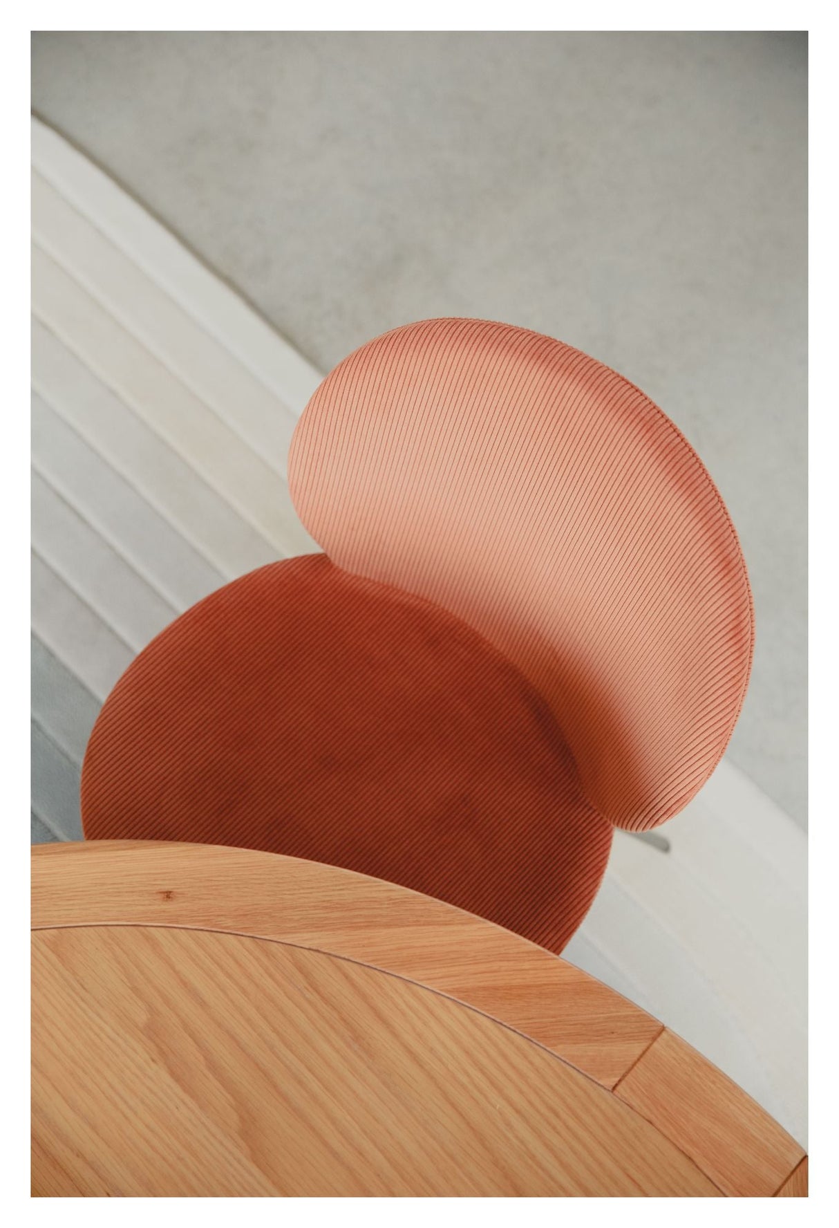 Bonnet Dining chair - Terra Cotta velvet