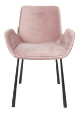 Zuiver Brit Dining chair w/armrests - Pink