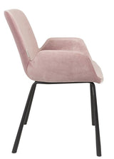 Zuiver Brit Dining chair w/armrests - Pink