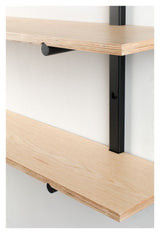 Zuiver Bundy Shelves - Black/Light Wood