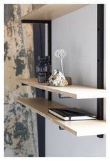 Zuiver Bundy Shelves - Black/Light Wood